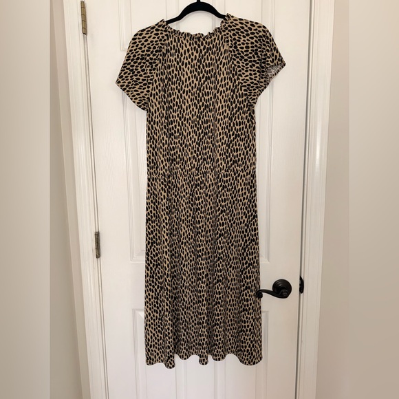 Talbots Black and Tan Midi Dress - Picture 3 of 5